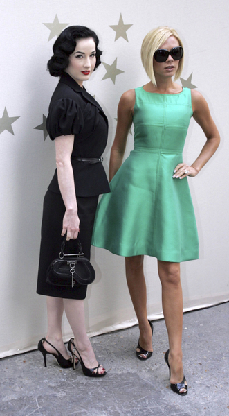 Picture note by Jaybird Here's Victoria with Dita Von Teese at Paris