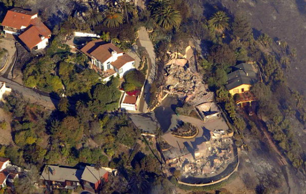 oprah winfrey house montecito. burned homes in Montecito