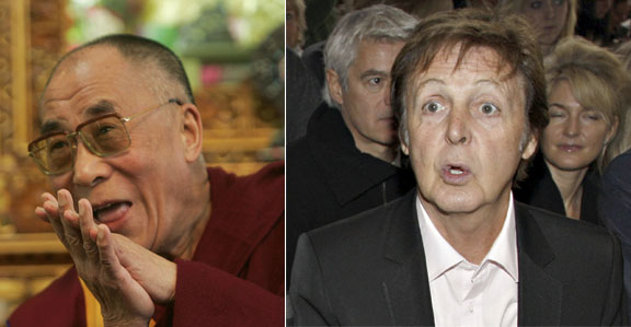 Paul McCartney Slams Dalai Lama over meat eating