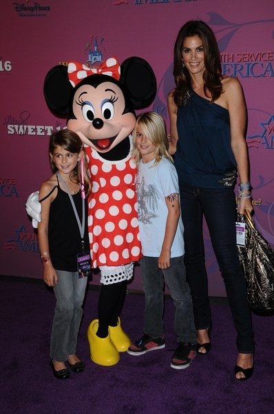 Minnie Mouse and Cindy Crawford