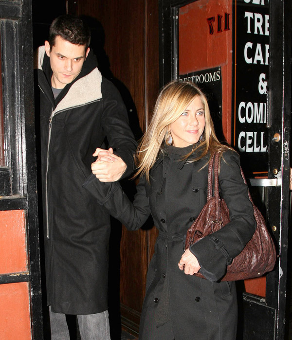 John Mayer and Jennifer Aniston out in New York City