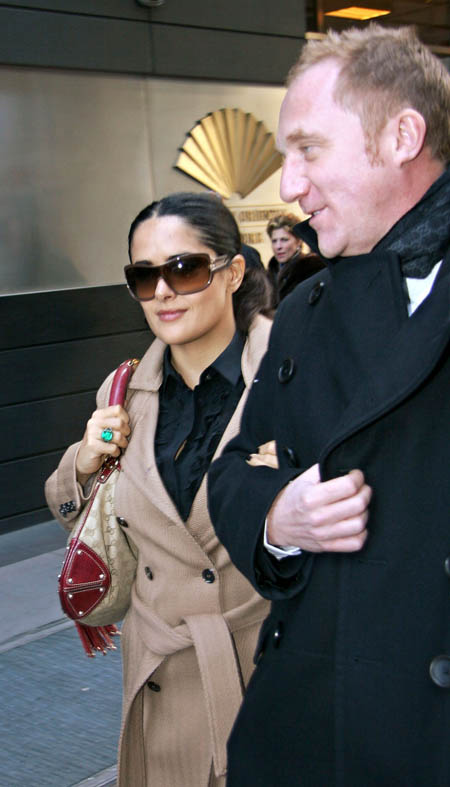 Salma Hayek and her fiance Francois-Henri Pinault