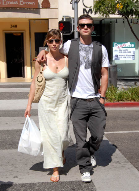 Justin Timberlake And Jessica Biel 2009