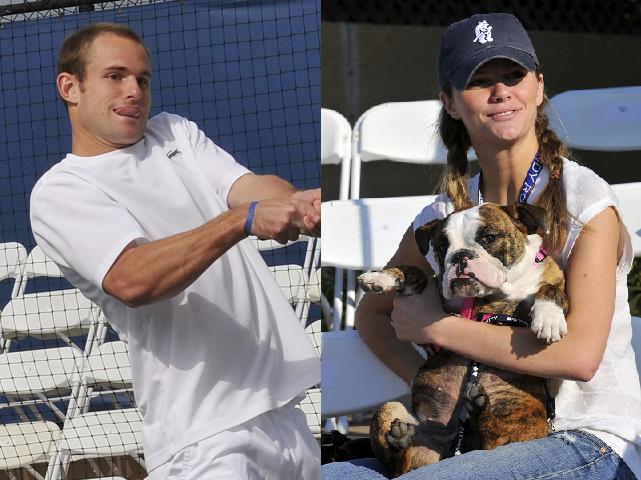 andy roddick and brooklyn decker kiss. Tennis star Andy Roddick