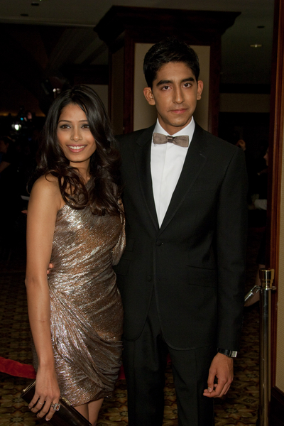 Freida Pinto and Dev Patel