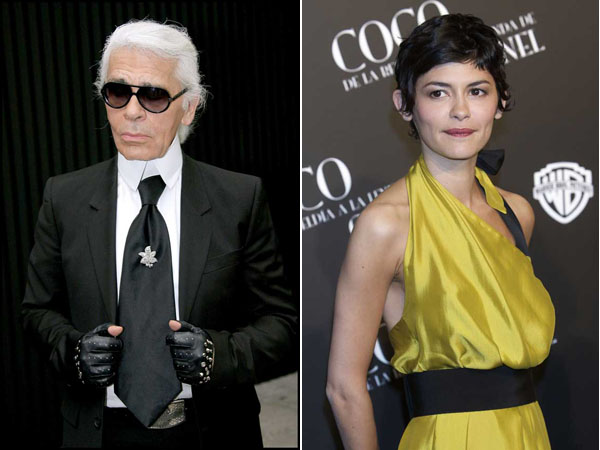 Audrey Tautou Karl Lagerfeld