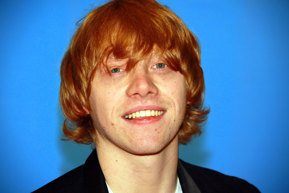 20 yearold hot ginger actor Rupert Grint best known as Ron Weasley in the