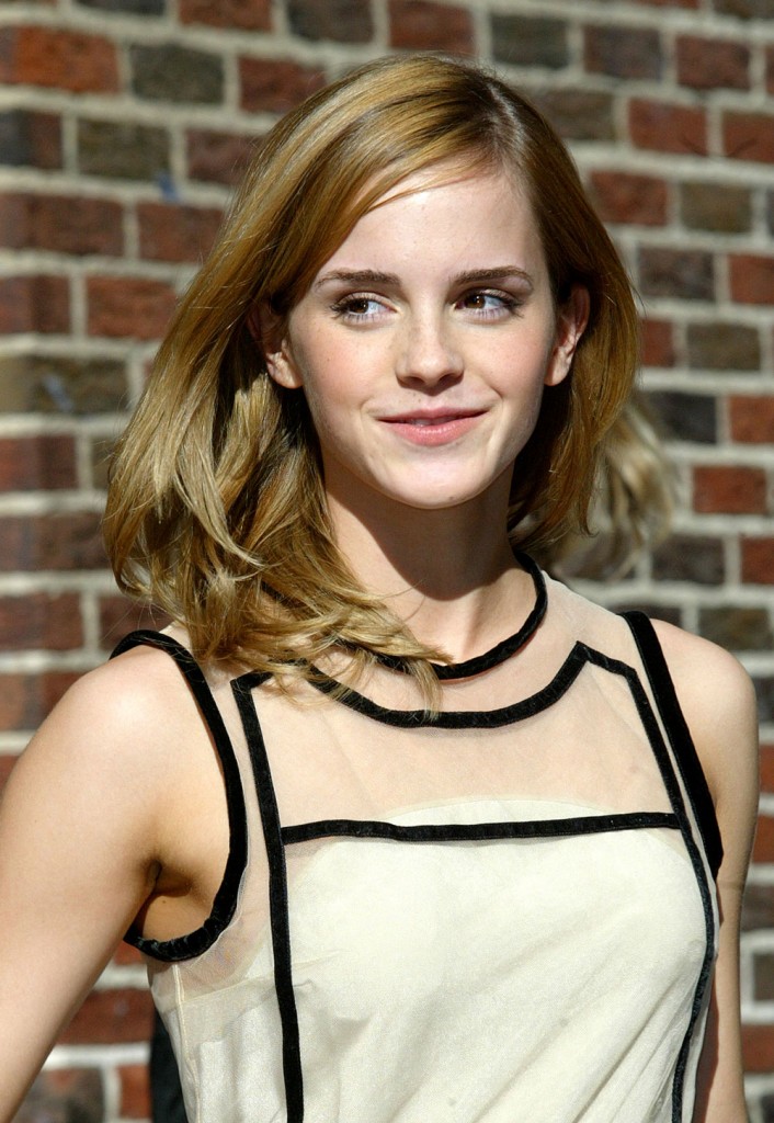 Harry Potter star Emma Watson 19 was The Late Show last night