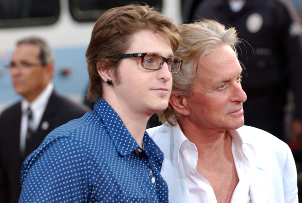 Cameron Douglas and Michael Douglas