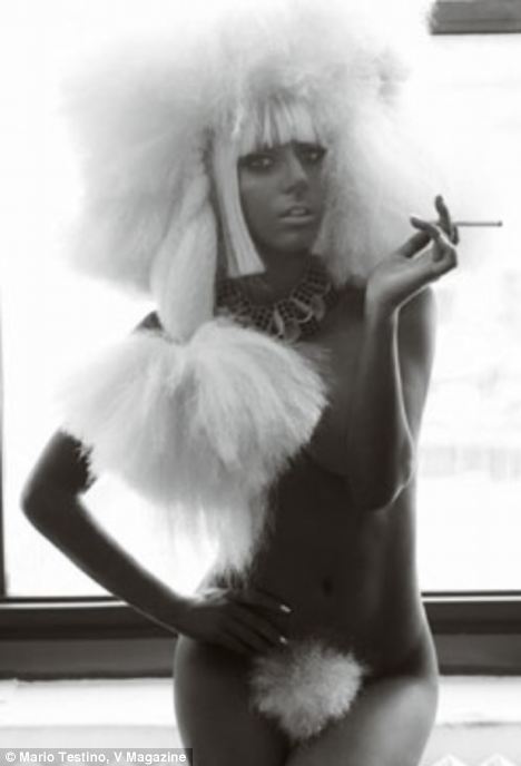 Lady Gaga pulls a Donatella lady gaga photoshoot. Lady Gaga pulls a Donatella