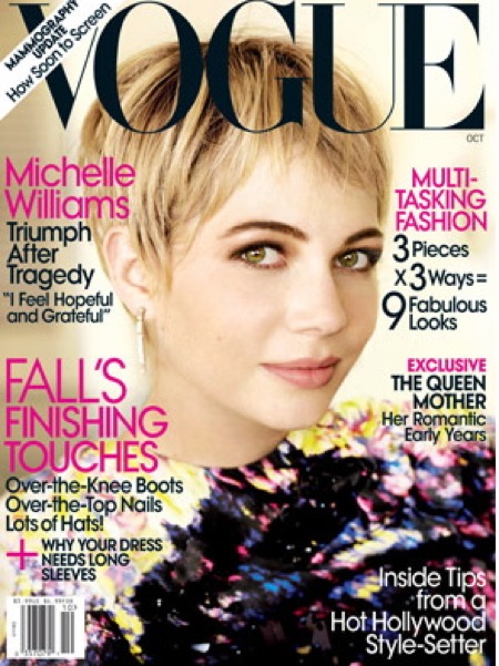 vogue williams fade street. Michelle Williams is the cover