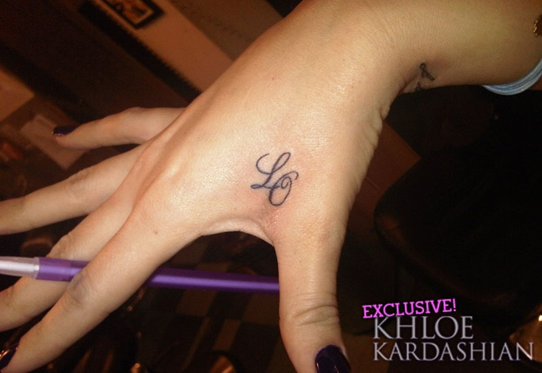 Khloe Kardashian, Lamar Odom get matching hand initial tattoos for each Khloe Kardashian, Lamar Odom get matching hand initial tattoos for each