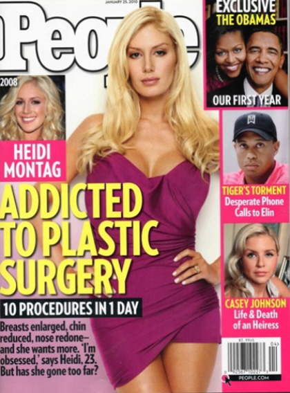 After last week#39;s cover of heidi montag surgery before after. After last week#39;s cover of