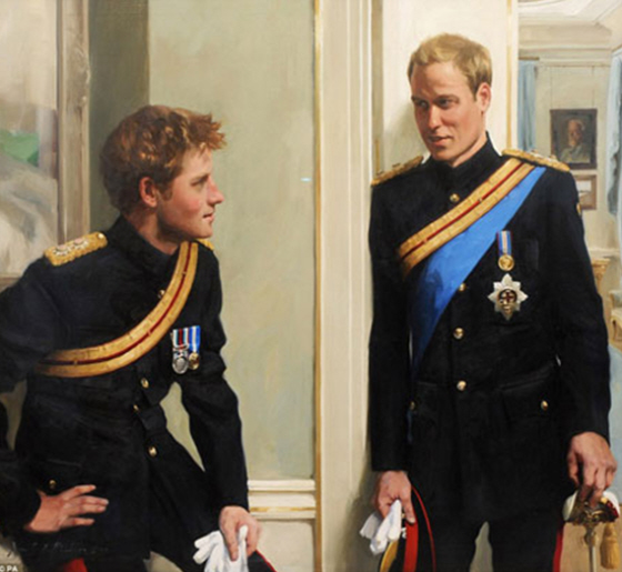 prince william and harry portrait. Anyway, Prince Harry