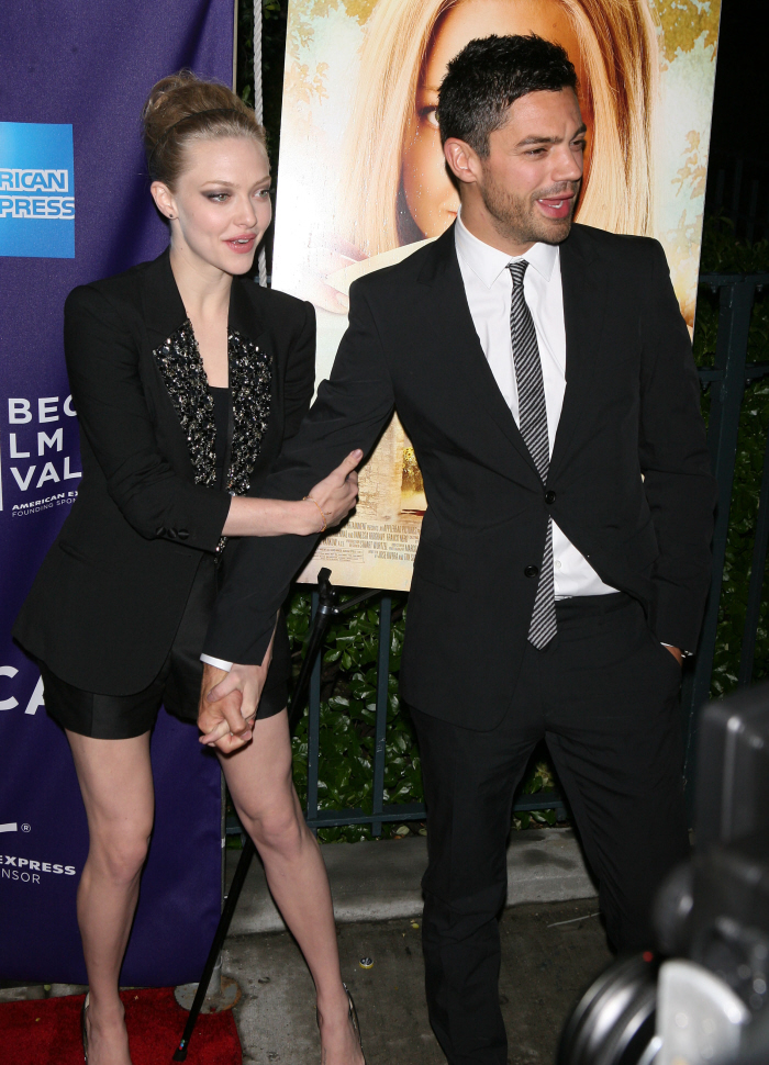 dominic cooper and amanda seyfried. Dominic was maybe getting busy