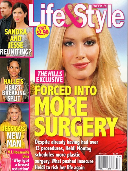 heidi montag before and after plastic surgery interview. Heidi Montag is not being
