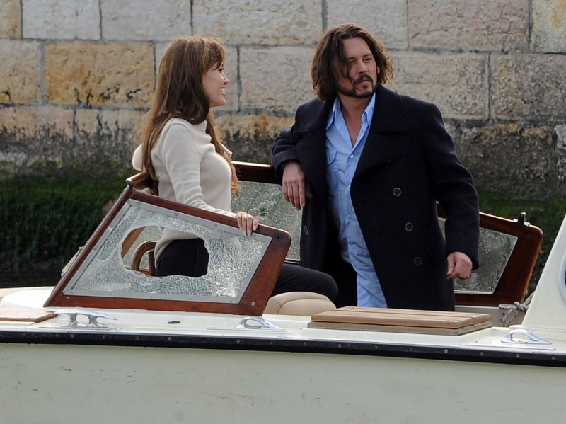 Here are Angelina Jolie and Johnny Depp enjoying a little downtime in 