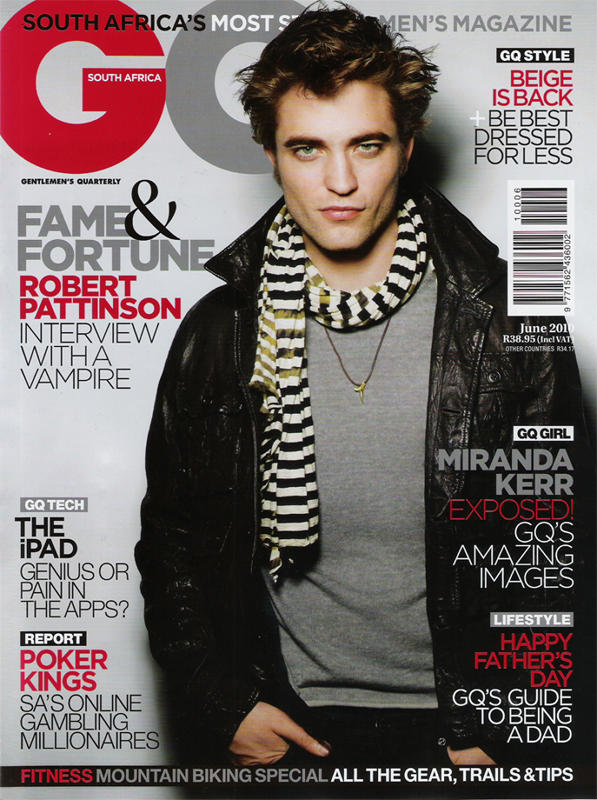 robert pattinson gq pictures. photos of Robert Pattinson