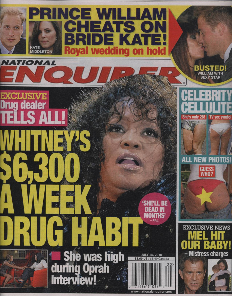 Cele|bitchy » Blog Archive » ENQUIRER: Whitney Houston spends ...