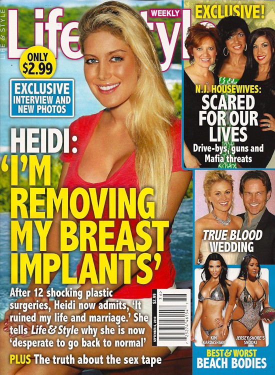 heidi montag plastic surgery cover. from Heidi Montag#39;s Life