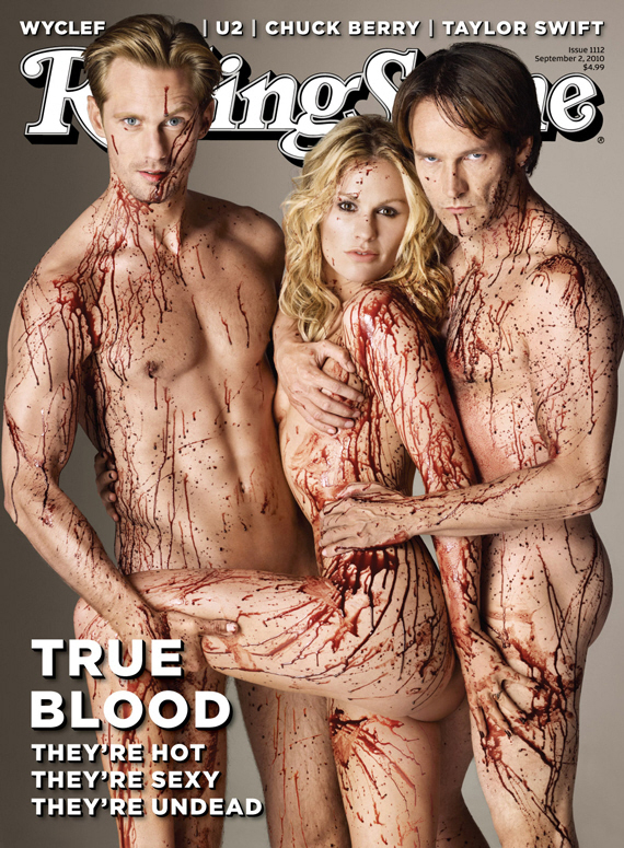 Um Stephen Moyer Anna Paquin and Alexander Skarsgard are all naked and 