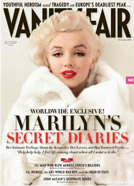 Another Marilyn cover And this time it's all about her secret diaries