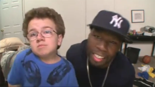 50 Cent does lip sync duet with YouTube star Keenan Cahill
