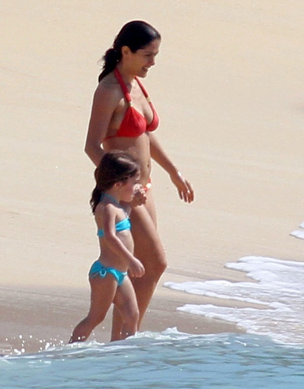 salma hayek grown ups bathing suit. And now Salma Hayek put on her