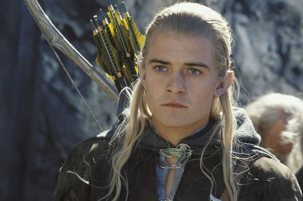 orlando bloom tattoo lord of the rings. Orlando back in a blonde wig