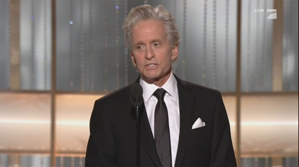 Golden Globes Michael Douglas. Michael Douglas rounded out