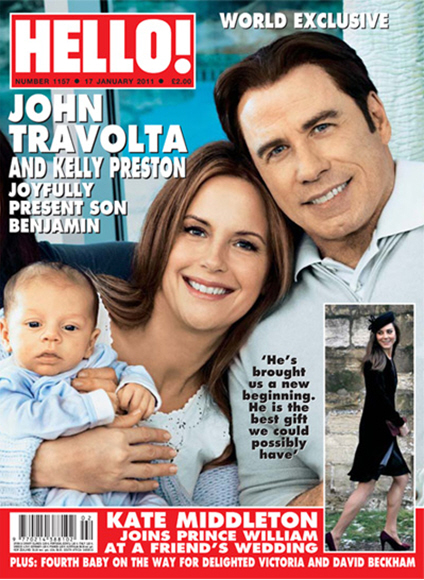 People Magazine Cover John Travolta. Covers courtesy of Hello and