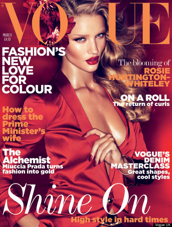 rosie huntington-whiteley vogue. Rosie Huntington-Whiteley is