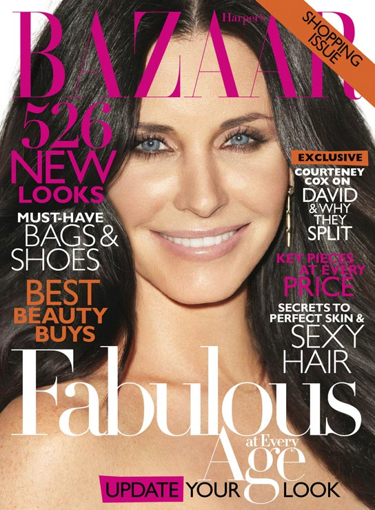 courteney cox botox. Courteney Cox takes the cover