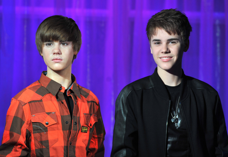 justin bieber wax figure london. photos of Justin Bieber,