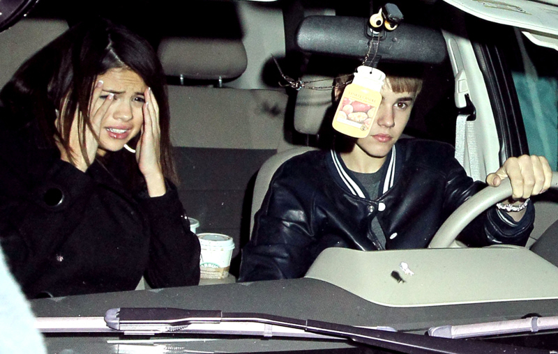 crazed head and Selena Gomez Justin Bieber break