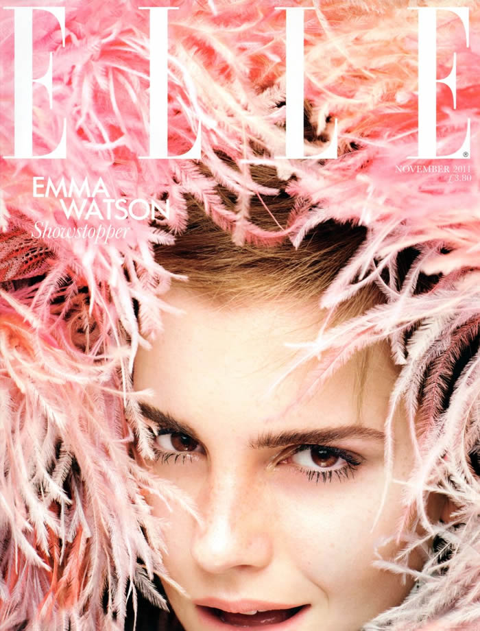 Emma Watson covers the November issue of Elle UK to promote her role in My 