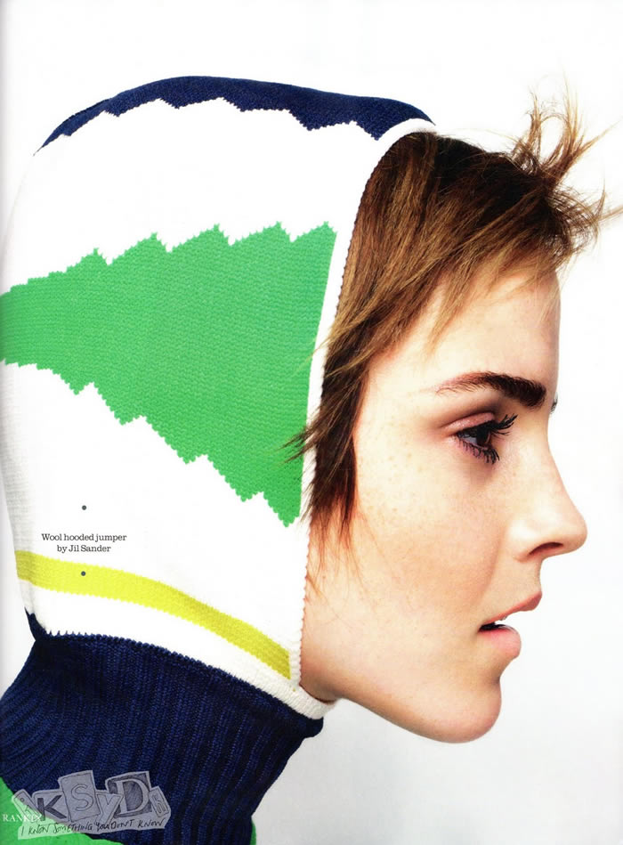 Cele bitchy Blog Archive Emma Watson covers Elle UK leather bunny ears