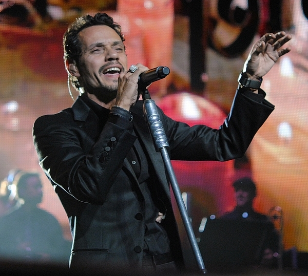 Marc Anthony is shown on 9911 performing at The Meadowlands Marc Anthony is shown on 9911 performing at The Meadowlands