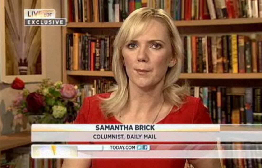 Cele|bitchy » Blog Archive » SAMANTHA BRICK changes her story on ...