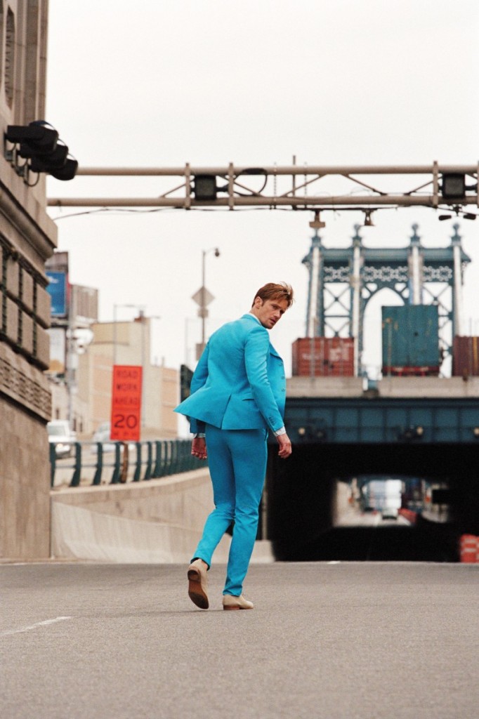 Alexander Skarsgard in a tight suit