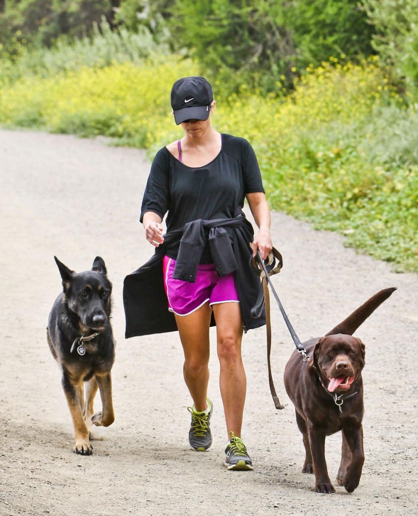 Reese Witherspoon and her dogs