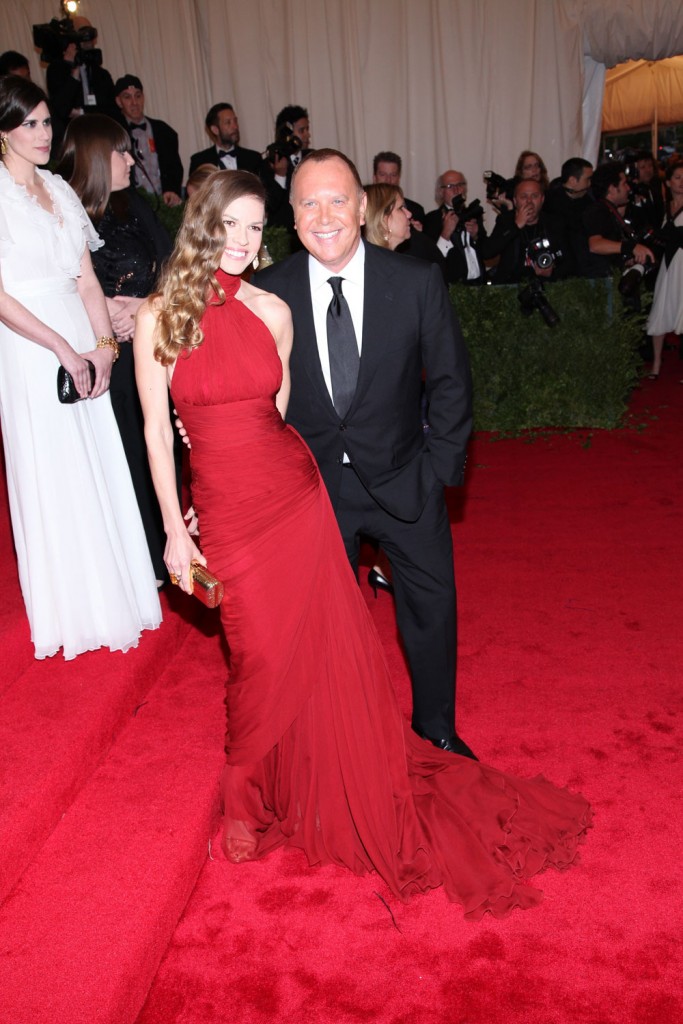 Hilary Swank and Michael Kors