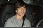 Jim Carrey arriving at Chateau Marmont Friday night with friends