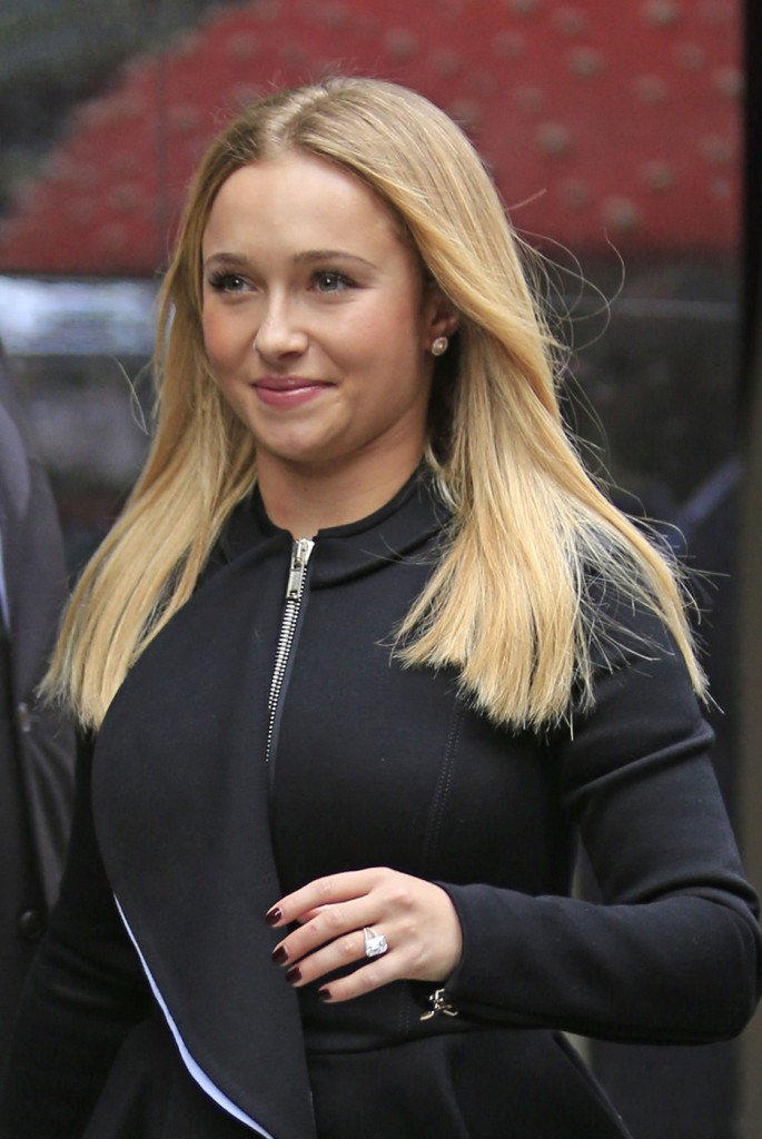 Hayden Panettiere visits Good Morning America studios in Times Square, New York City
