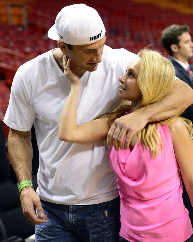 Hayden Panettiere And Her Boyfriend Attend A Miami Heat Game