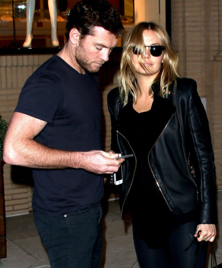 Sam Worthington and Lara Bingle leave Barney's New York