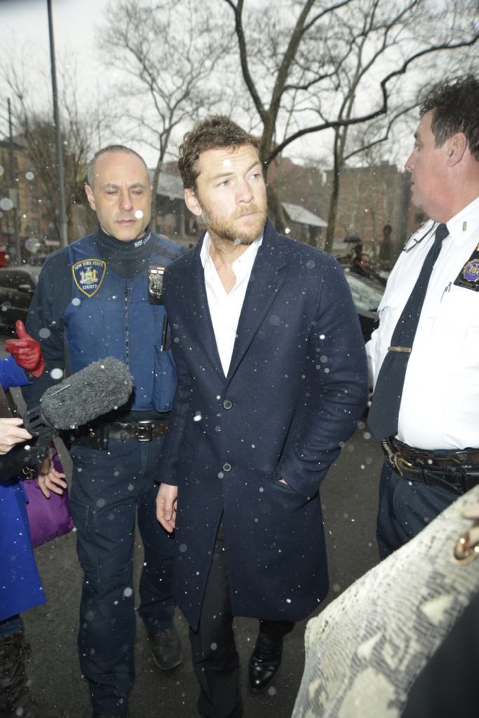 Sam Worthington leaving Manhattan Court