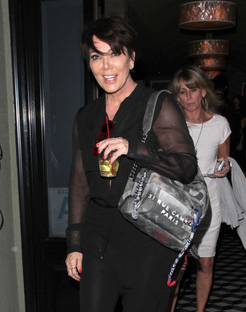 Kris Jenner Enjoys Dinner At Craig's Restaurant