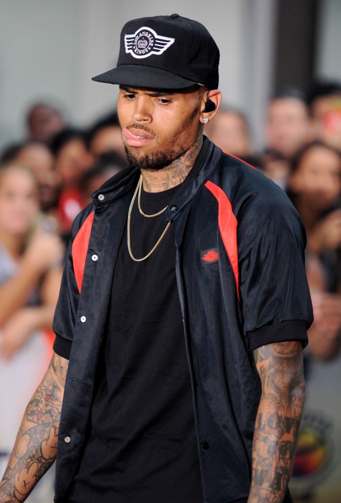Chris Brown performs live on The Today Show