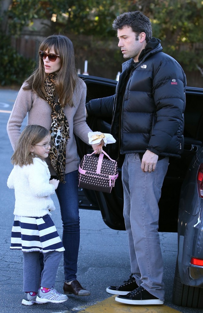 Jennifer Garner and Ben Affleck with daughter Seraphina